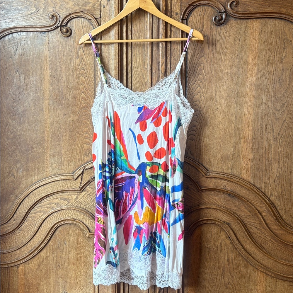 Soma Floral Cool Nights Lace Trim Cami Slip - Picture 8 of 9